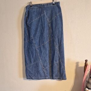 Cabela's Blue Maxi Pencil Skirt Casual